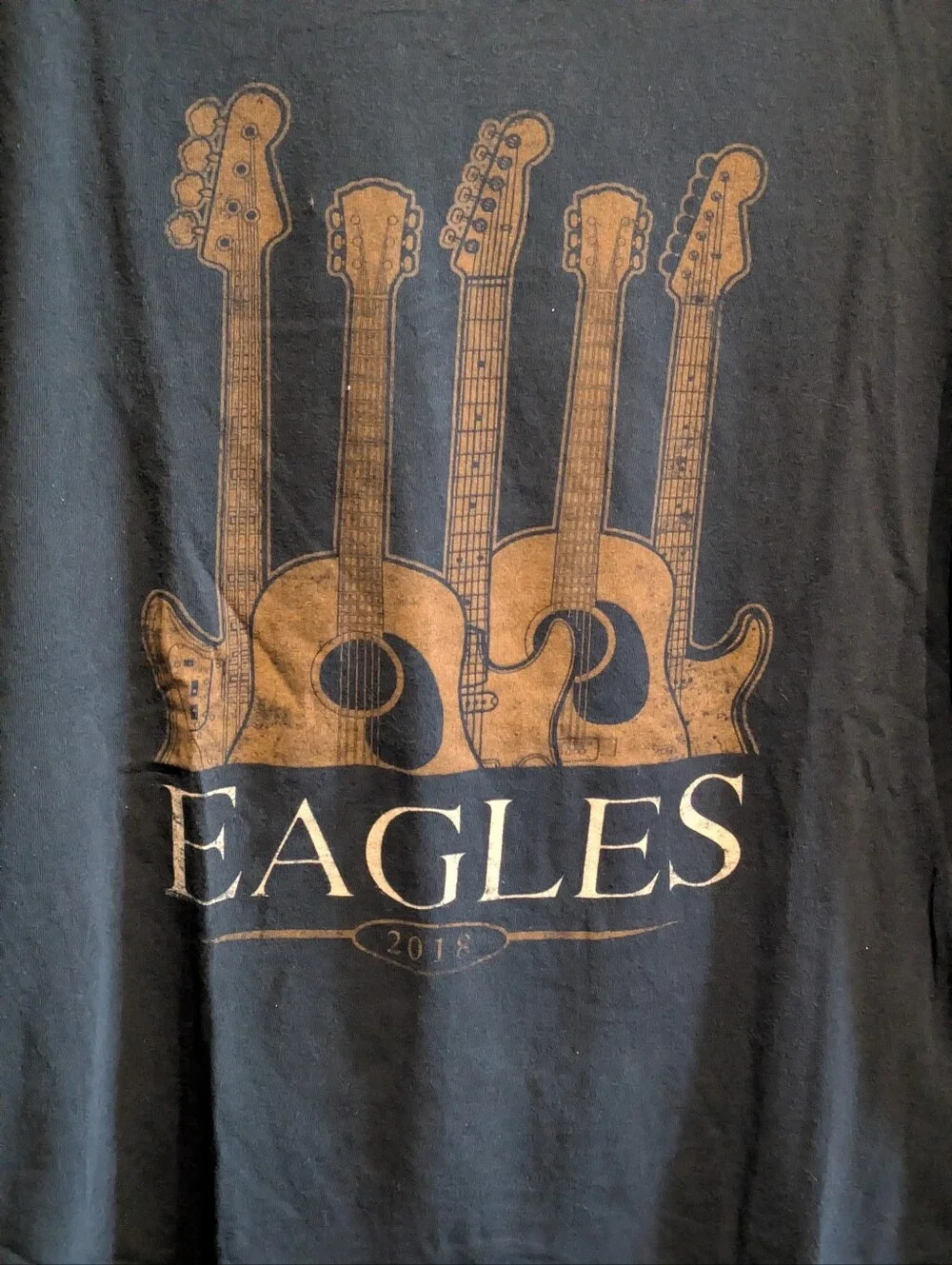 3 Eagles 2018 North American Concert Tour Guitar Tee XL